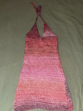 Princess Polly Halter One-Piece Dress in Pink Ombre